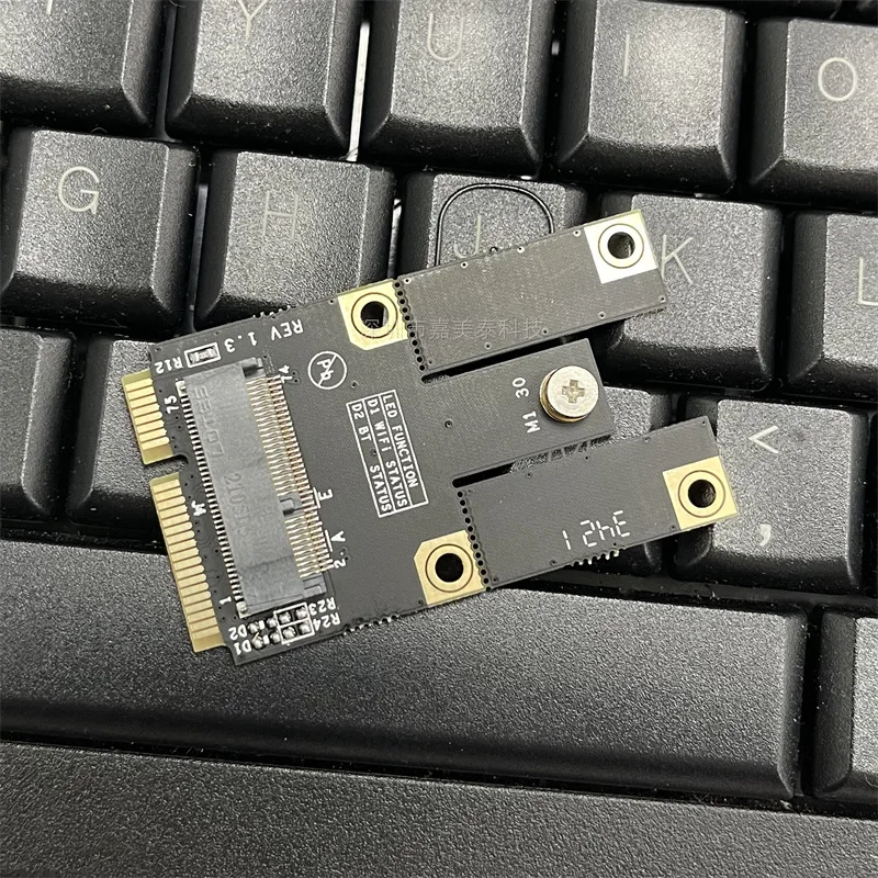 M.2 NGFF A+E Key E Key to Mini PCI-E Adapter Card for Intel 9260 9560 AX200 WiFi Bluetooth Wireless Card Laptop