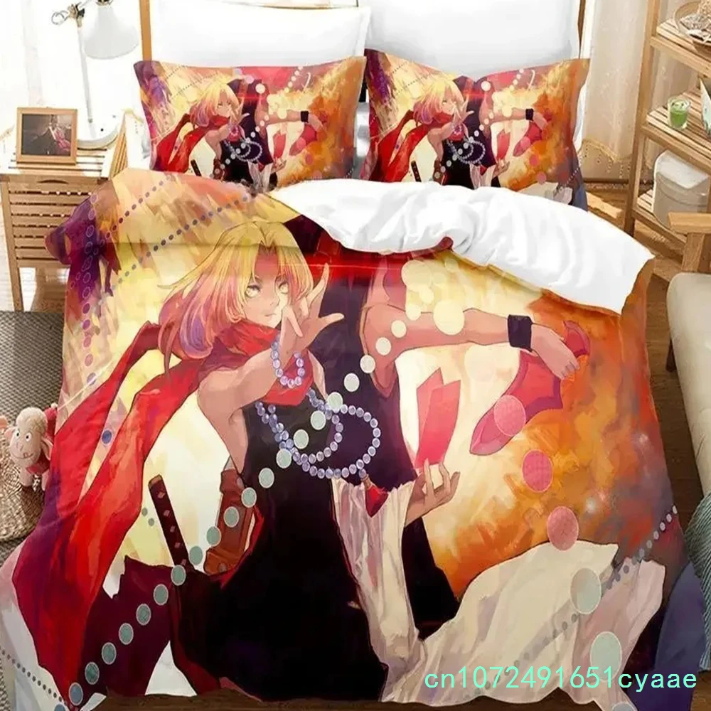 New Shaman King Bedding Set Single Twin Full Queen King Size Bed Set Adult Kid Bedroom Duvet Cover Sets 3D Anime Bed Sheet Set