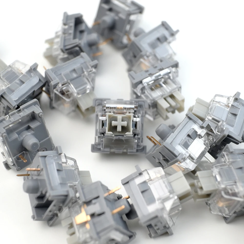 Переключатели Outemu, смазанный механический переключатель клавиатуры, 3-контактный бесшумный Tom Clicky, линейный тактильный молочный Джерри, пользовательские игровые переключатели RGB MX