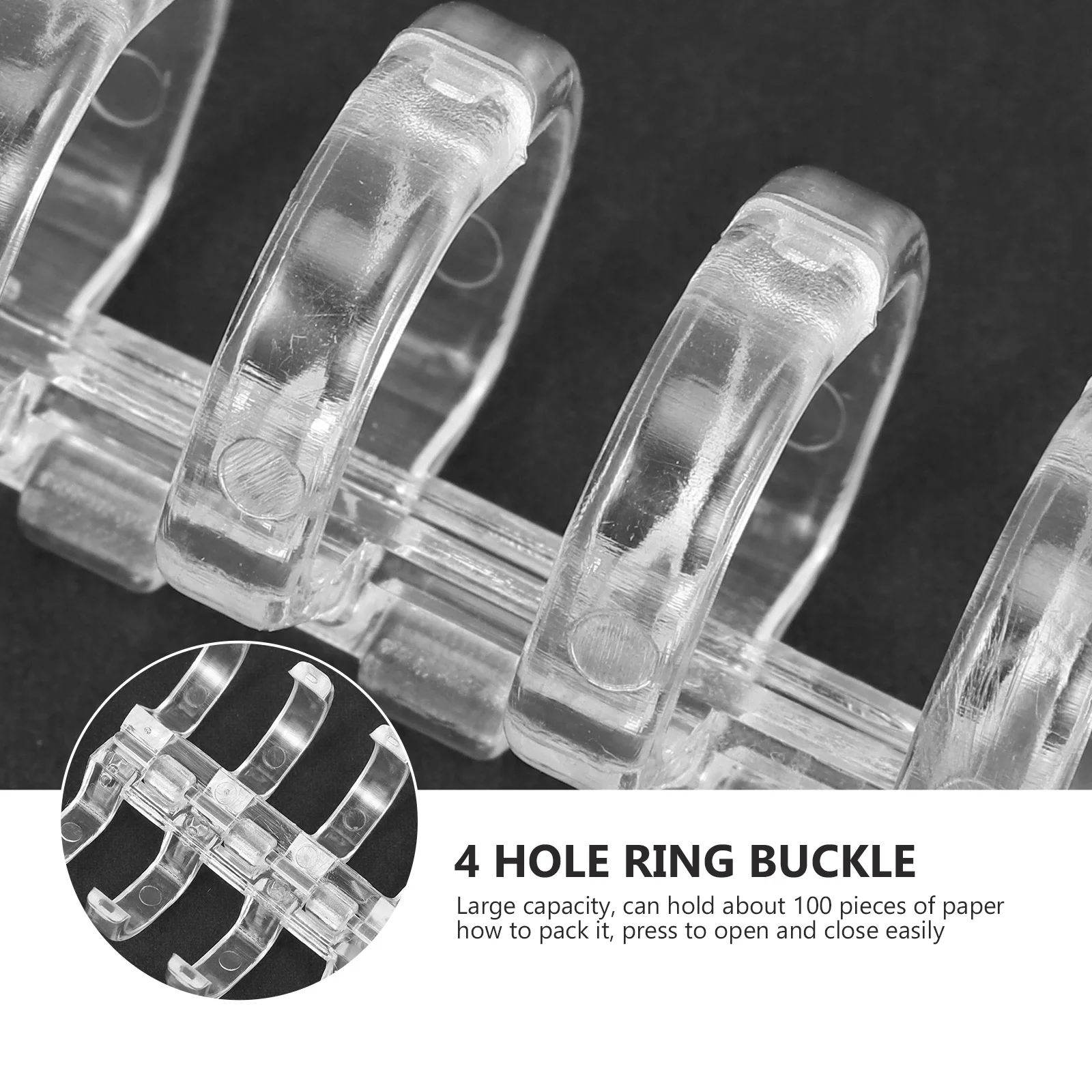 10 шт., кольцо для переплета книг, гибкая сегментированная папка с четырьмя отверстиями для офиса, дома, школы, канцелярские принадлежности, канцелярские принадлежности для студентов