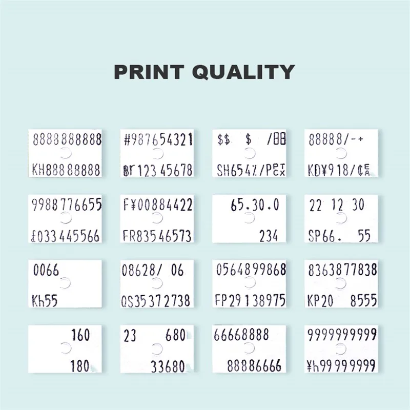 10 Digit Two Line Labeling Machine Price Label Gun 2 Line 20 Character Label Machine for Retail Store Pricing Label Display Tool