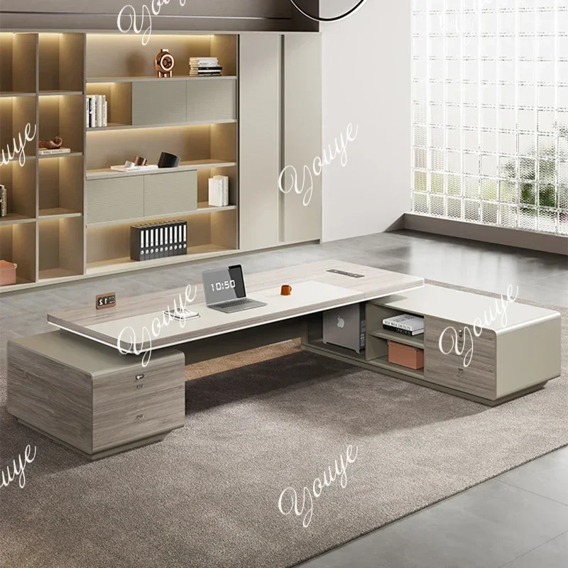 XM Storage Home Office Desk Organizer Large Bedroom Writing Drawers Office Desk Computer Gaming Coffee Mesa Ordenador Furniture