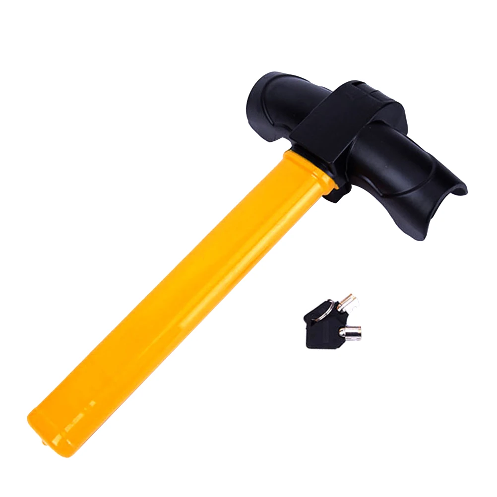 

Т-образный замок на руль, высокопрочный противоугонный автомобильный замок для внедорожника, яркий цвет, легкий, прочный, с покрытием, нет