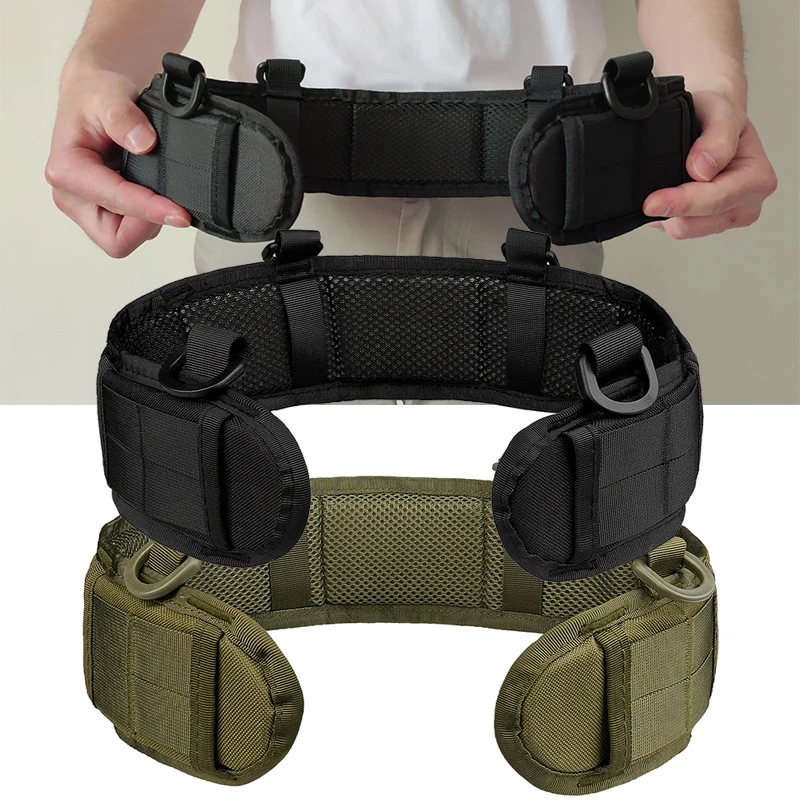 A Tactical Nylon Waist Strap, Compatible with a Belt, Suitable for Outdoor Training and Sports.