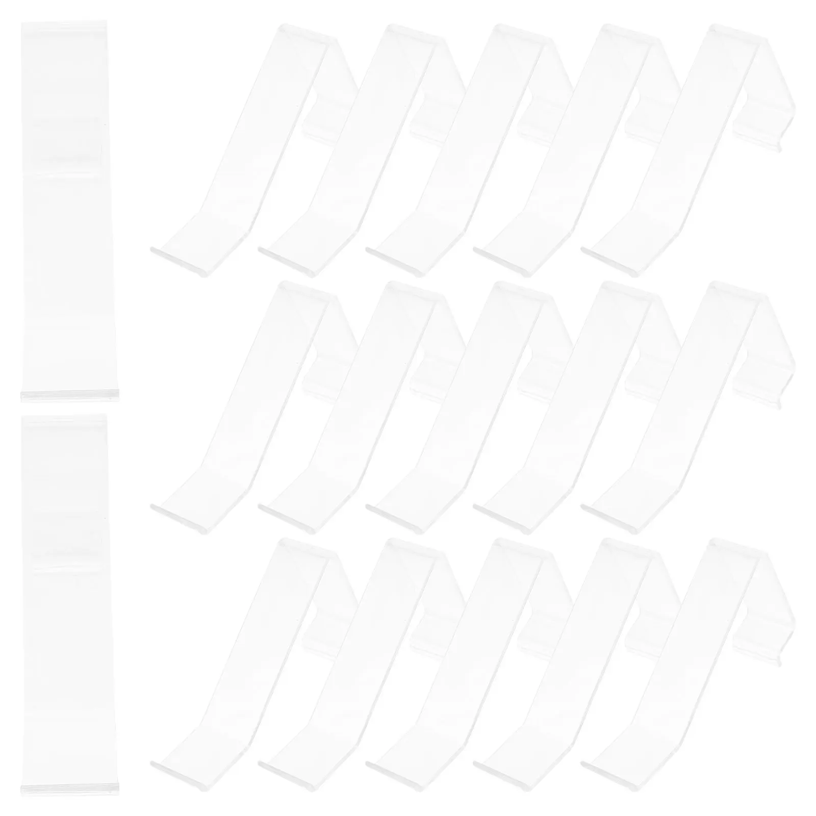 

10Pcs Transparent Shoe Stand Display Holder for Shoes Sandals Smartphones Sturdy Plastic Display Shelf for Store Home Use