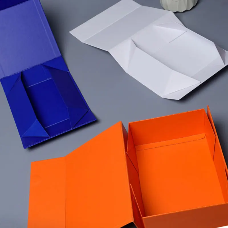 Benutzerdefinierte Markenlogo-Luxus-Geschenkbox mit Magnetverschluss, starre Papierverpackung für Schmuck, Kosmetik, Kleidung, Perücke, RedWine – Detail 2