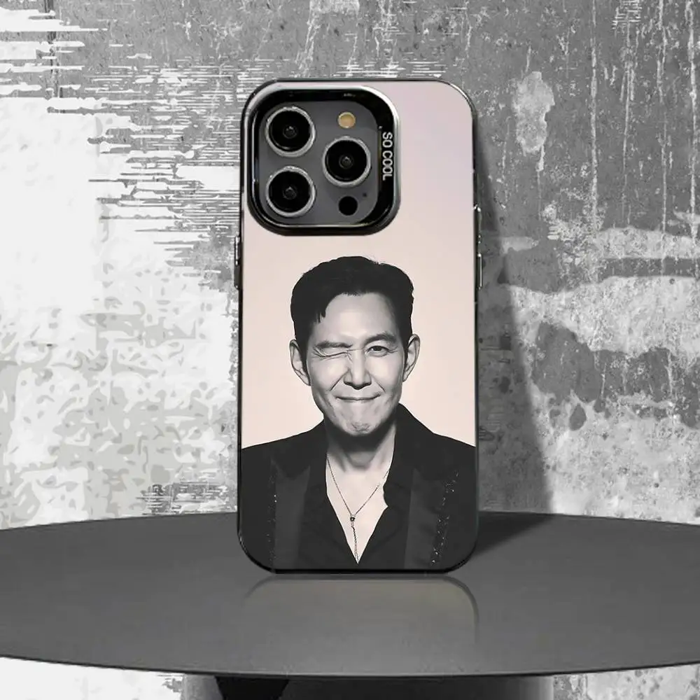 L-Lee J-Jung-jae Phone Case For iPhone 16,15,14,13,12,11,Pro,XS,Max,Plus,Mini,SE4,E Black Matte Shockproof Cover