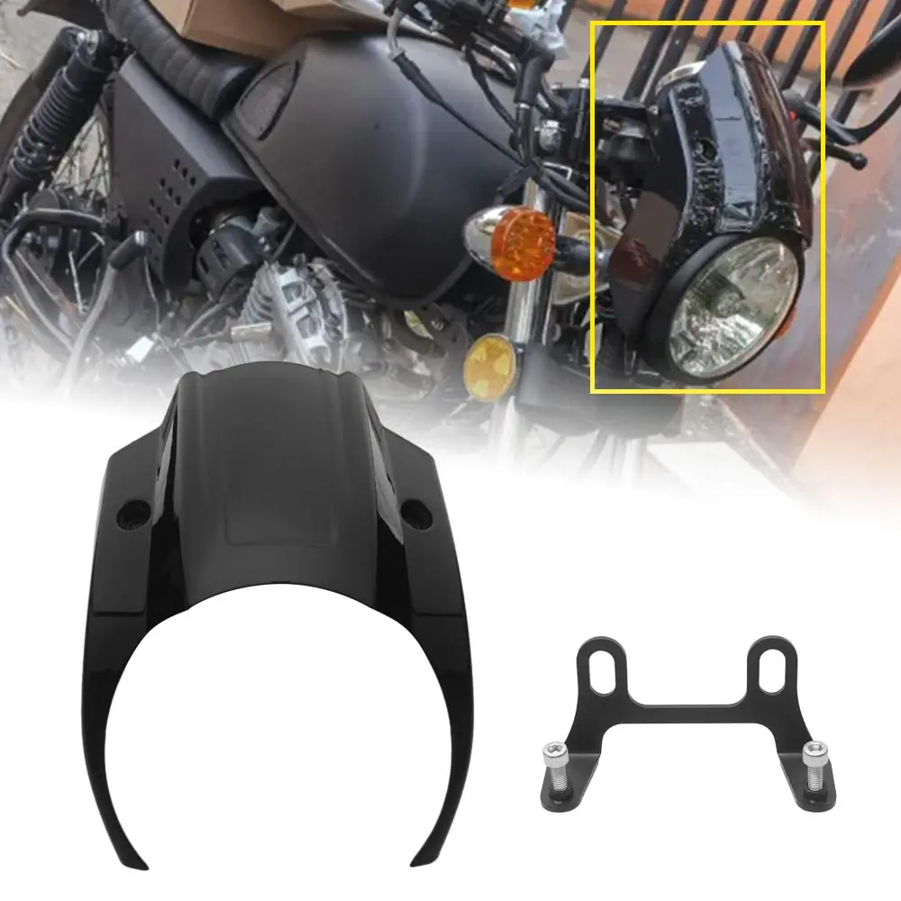 

Motorcycle Front Headlight Mask-Cowl Fairing Cover For Harley Softail Street Bob FXBBS 114 21-22 FXBB 107 2018-2020 Gloss Black