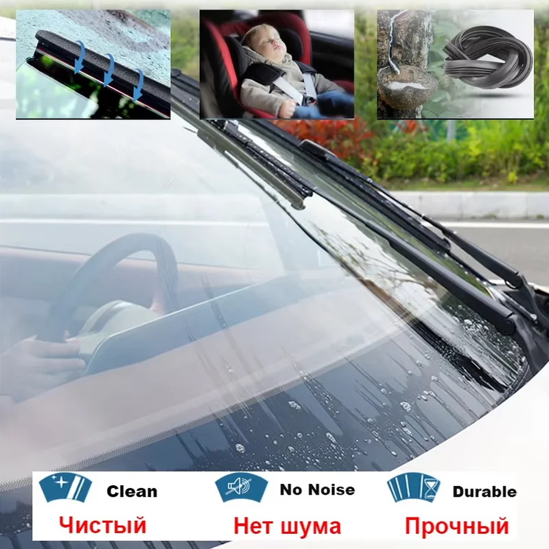 TONLINKER Wiper Blades For JAC iEV7S 2021 2022 2023 92kW Luxury Car Accessories Front Windscreen Wiper Blade Brushes Cutter