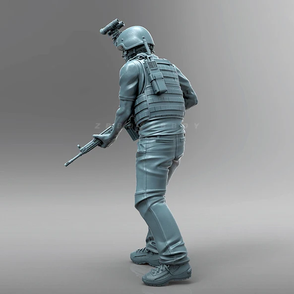 Figurine de soldat en résine 1/35, incolore et auto-assemblée, A-2084