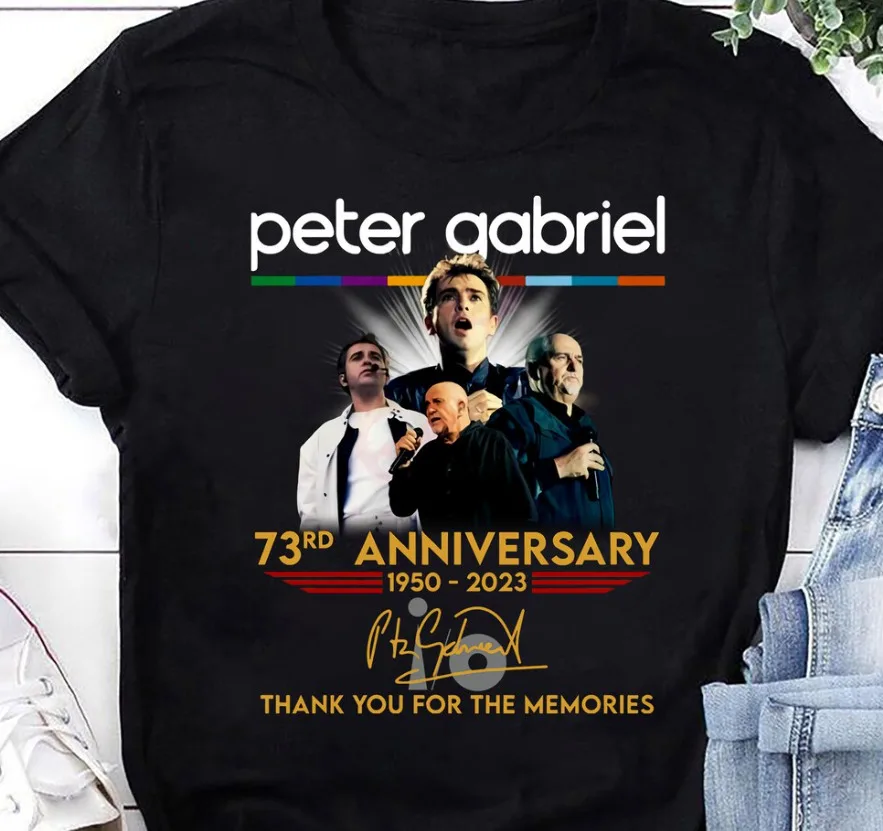 

Peter Gabriel 73Rd Anniversary 1950-2023 Signature T-Shirt, S-5Xl