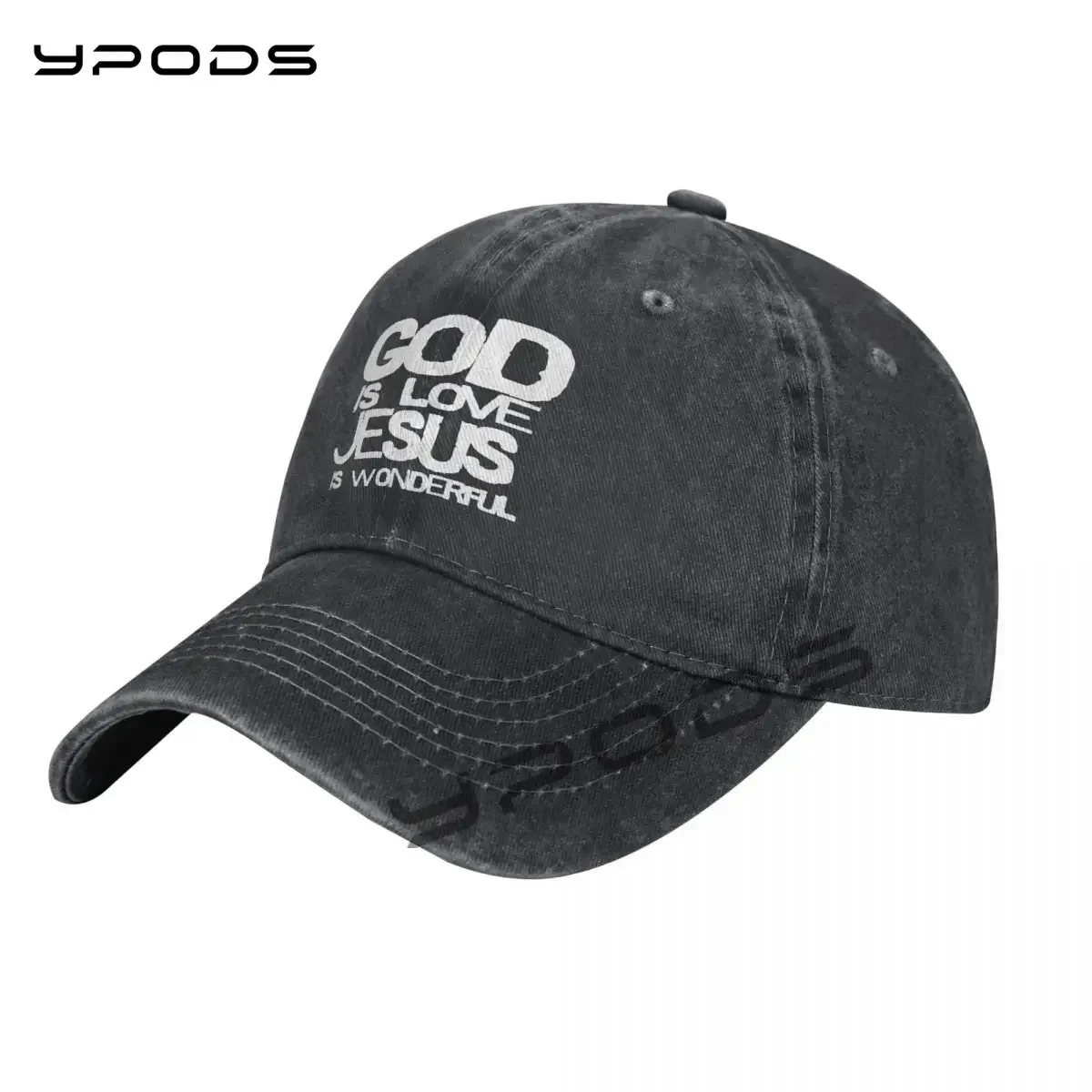 

Denim Baseball Cap Men Women God IsLove Jesus Is Wonderful Team Snapback Hat Summer Sports Hip Hop Cap Gorras
