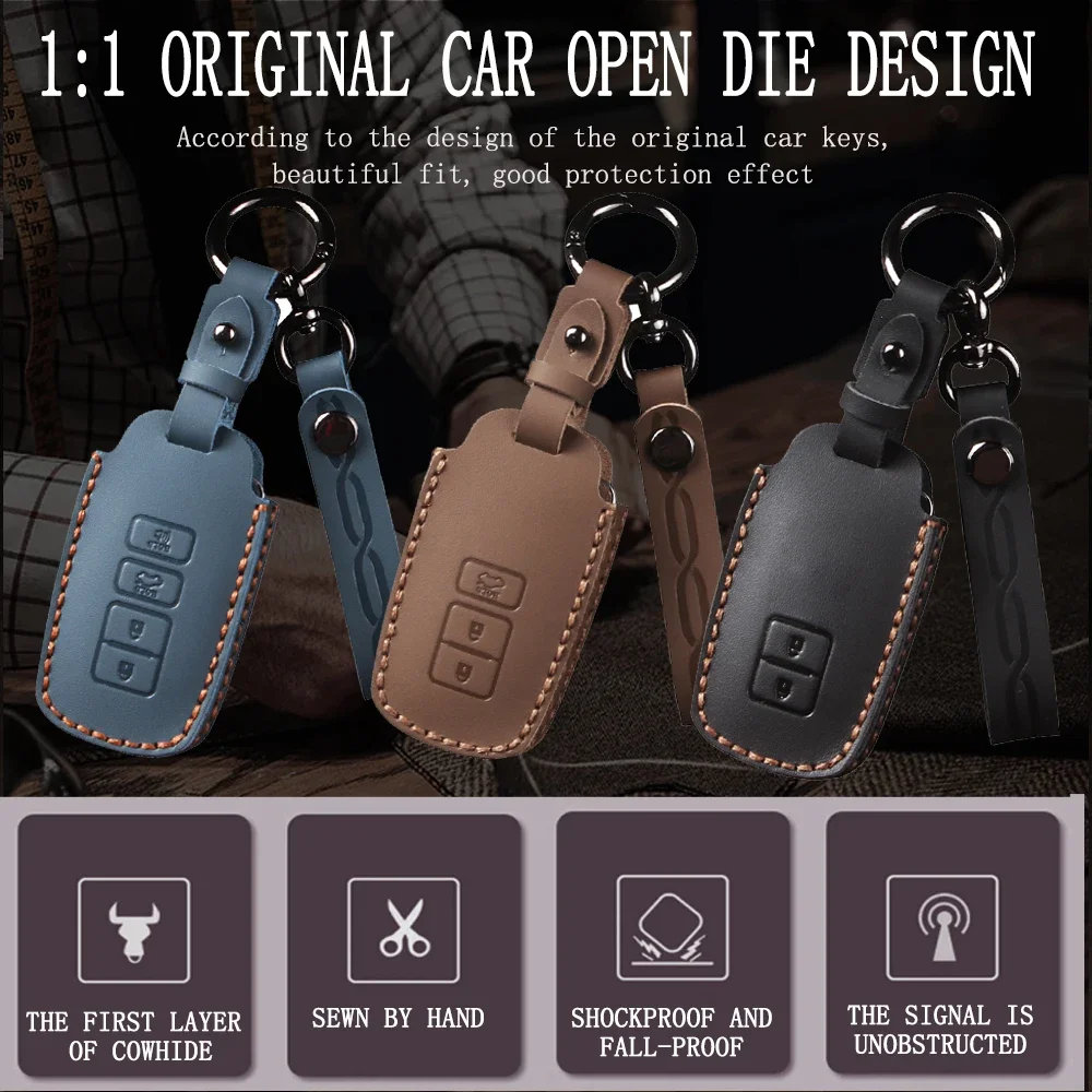 حافظة مفاتيح السيارة الجلدية غطاء شل لتويوتا أوريس كامري RAV4 أفالون يارس فيرسو 2013 2014 2015 2016 2017 2018 اكسسوارات #4