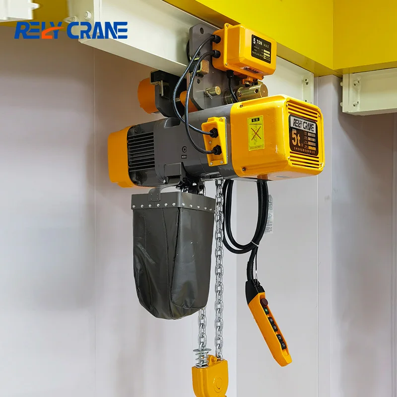 Hot Sale 9m Chain Hoist Lifting Hook Mini Hoist Chain Crane Chain Electric Hoist Dual Speed 1 Ton Electric