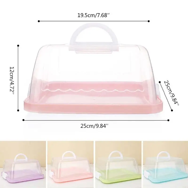 31KA Portable Plastable Square Cake Box Box But