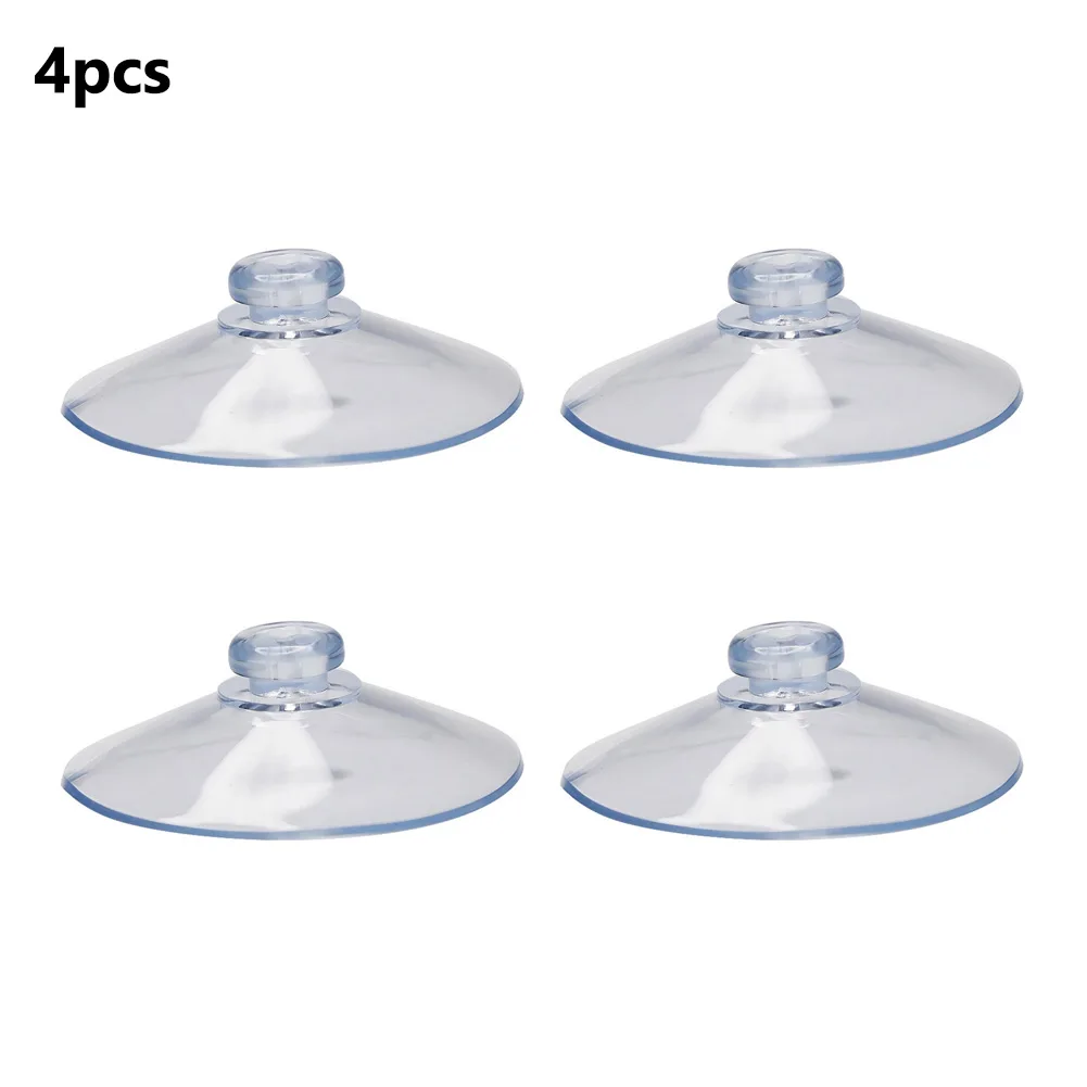 55mm Mushroom Head Sucker PVC Fish Tank Transparent Glass Sucker Perforated Clear Suction Cups Bathroom Window Wall Car Hooks