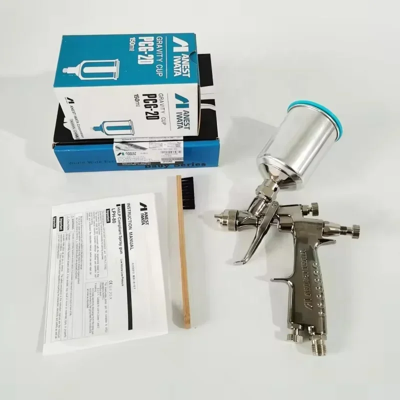 Japan LPH-80 Spray Gun Caliber 0.8/1.0 Small Paint Gun Low Pressure Car Quick Paint Repair Atomizing Fine