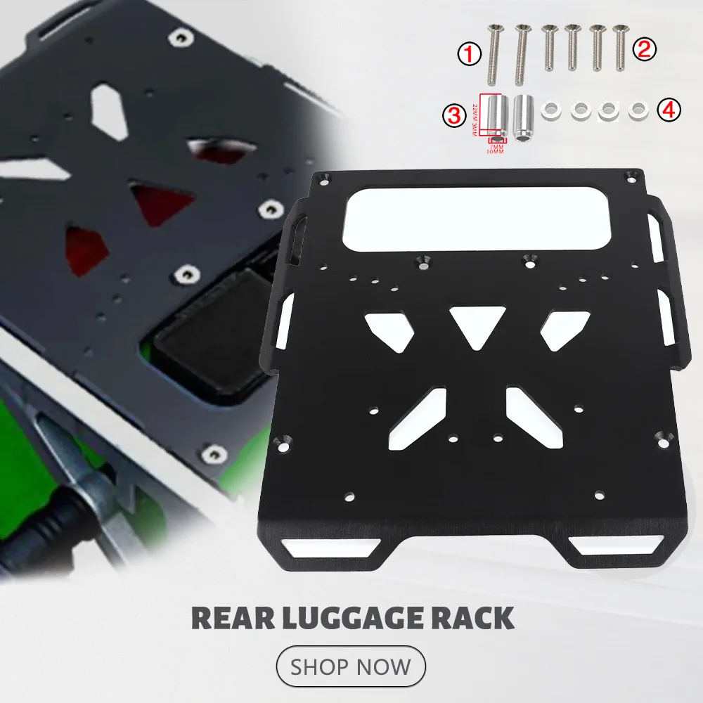 

Комплект задних кронштейнов для багажника для Kawasaki KLR650 KLR 650 2008 ~ 2018 2009 2010 2011 2012 2013 2014 2015 2016 2017