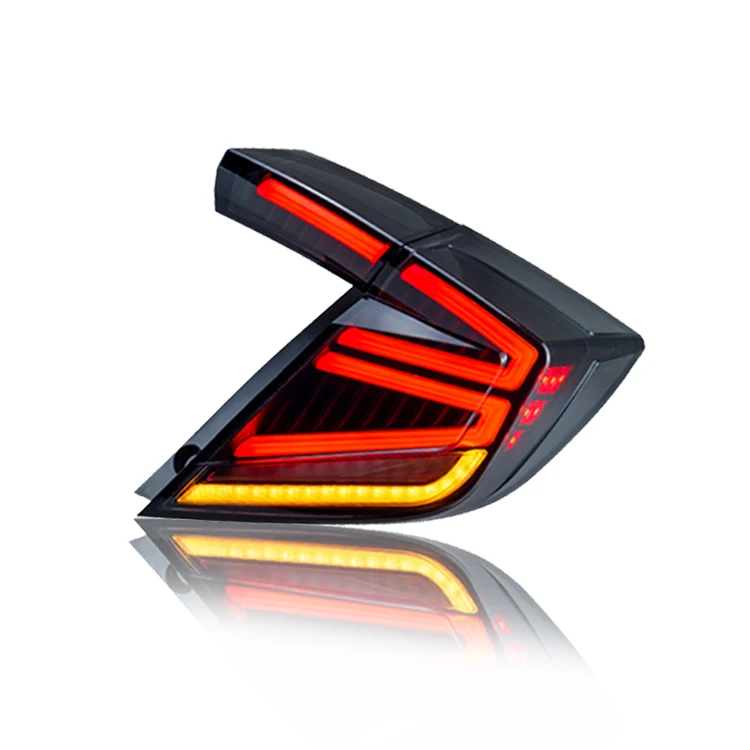 DK Motion Led Tail Lights For Honda Civic Hatchback 2016 - 2020 Car Tail Lamp Assembly