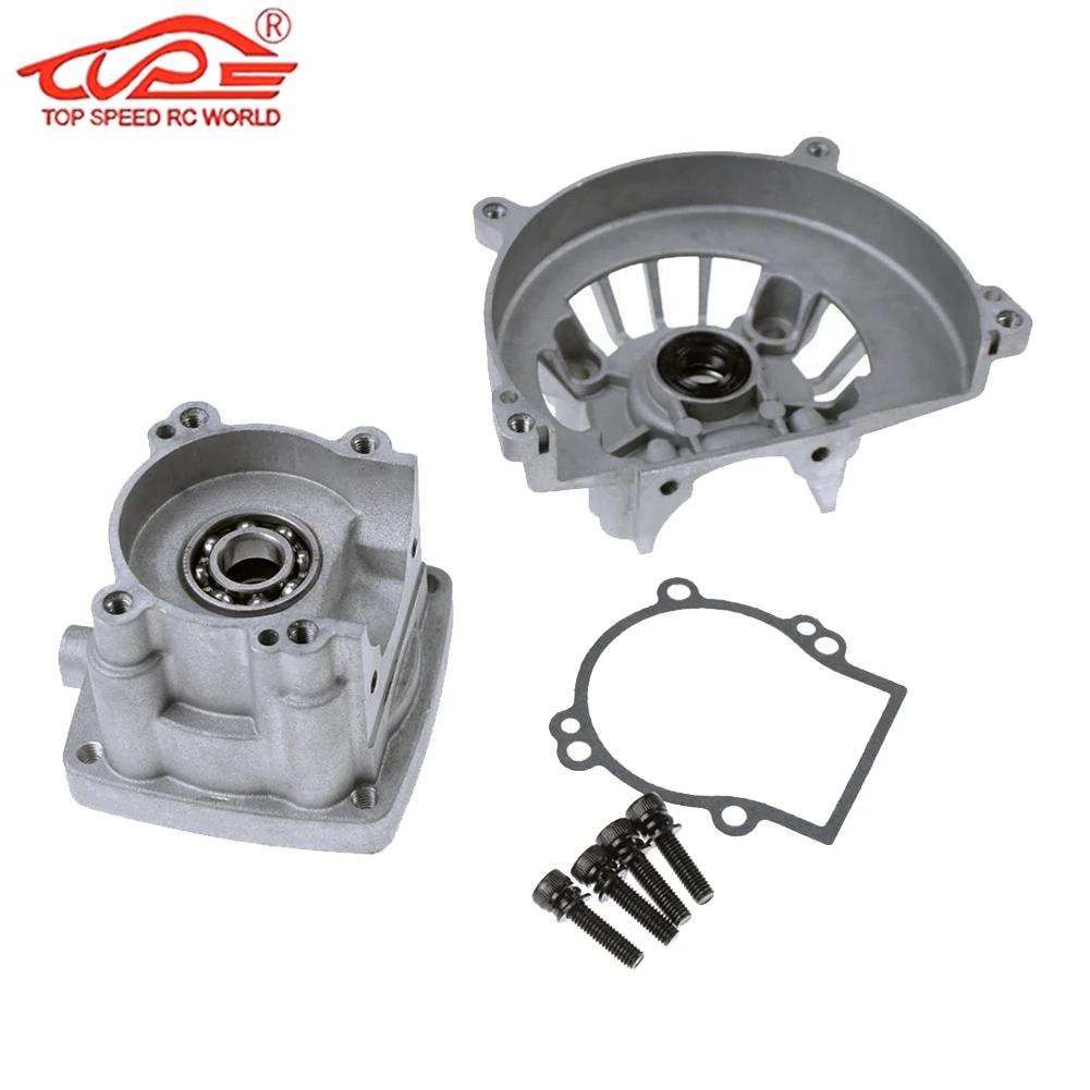 Upgrade Parts 4 Bolt Crankcase Kit for 23cc 26cc 29cc 30.5cc Engines for 1/5 Rc Car HPI ROFUN ROVAN KM BAJA LT FG GoPed RedCat