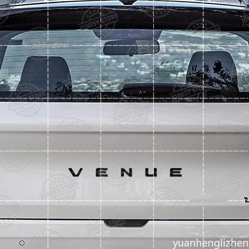 Car Metal For VENUE Logo For Kona N Line Ix25 Ix35 3D Badge Lettering Decals Trunk Sticker Emblem Refit Car Styling Accessories