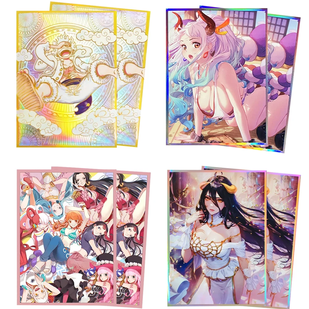 

67*92mm 60PCS One Piece Luffy Yamato Card Sleeves for PTCG MGT OPCG Trading Cards Collection Card Protector High Quality
