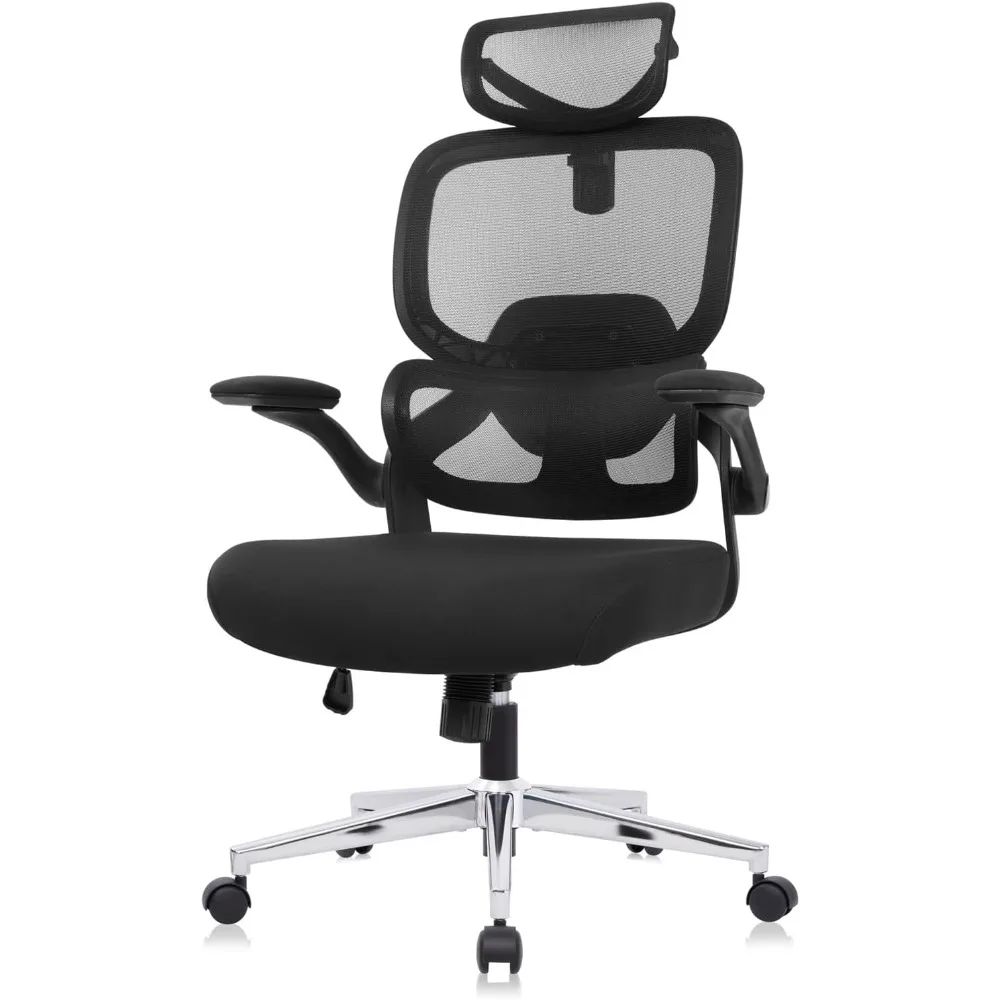 Adjustable Office Chair Computer Chair Ergonomic Desk Chair with Lumbar Support and Headrest High Back Executive Chair with Roll