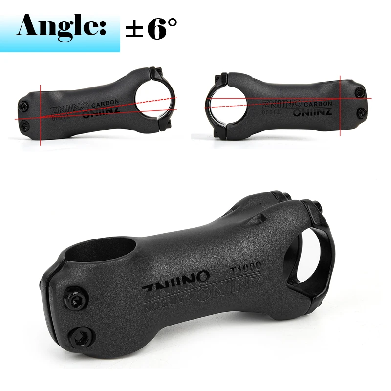 ZNIINO T1000 Carbon MTB Fahrrad Vorbau 6/17 Grad 31,8 MM Carbon Rennrad Vorbau Positive und Negative Radfahren Power Teile – Detail 3
