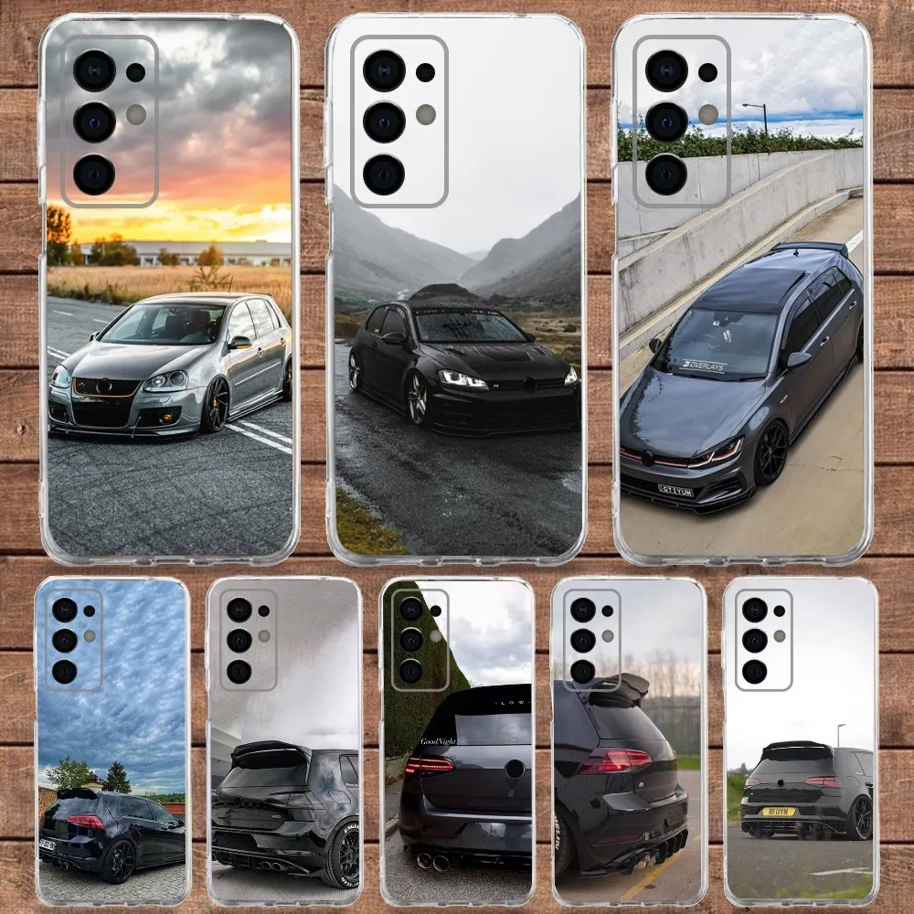 G-Golf-G-GTI Car Sports Phone Case  For Samsung S30,S23,S21,S22,S20 Ultra,S20 FE lite,S10,S9,S8PIus Transparent Soft Cover