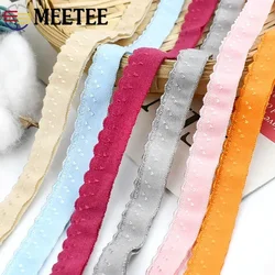 10/20/50M 11mm Nylon Elastic Band Double-layered Lace Ribbon Bra Underwear Shoulder Strap Rubber Bands DIY Sewing Accessories