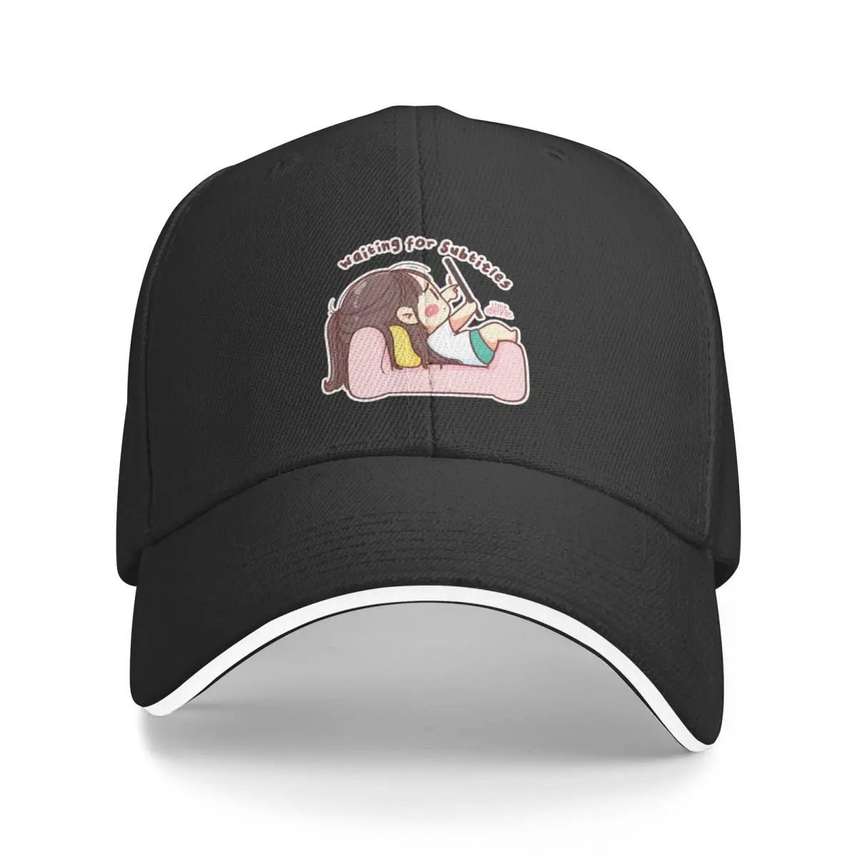 Waiting For Subtitles - Funny K-Drama Addicts - Korea Gifts Baseball Cap Streetwear Golf Cap Men Golf Wear Women's