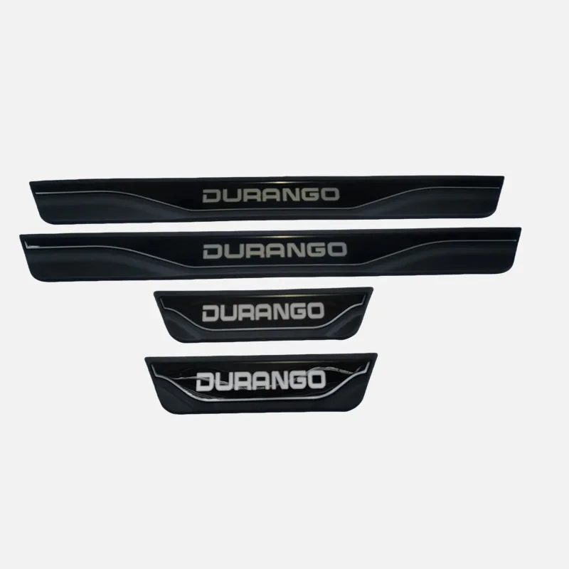 For Dodge Durango 2027 2026 2025 2024 2023 2022 2021-2011Car Door Sill Plate Sticker Styling Interior Anti Slip 5D Auto Exterior