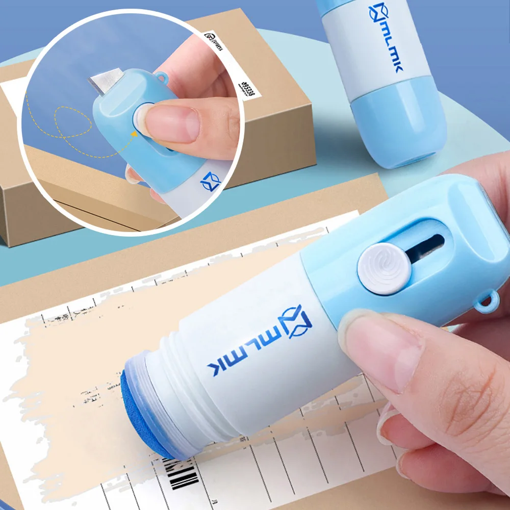 Thermal Paper Correction Fluid With Unboxing Knife Privacy Protector Eraser Portable Thermal Paper Data Protection Fluid Eraser