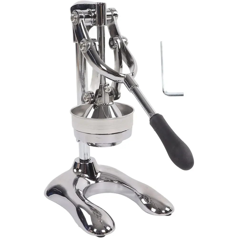 Espremedor Manual de Cítricos em Aço Inoxidável de Alta Resistência com Base Estável para Uso Comercial e Doméstico