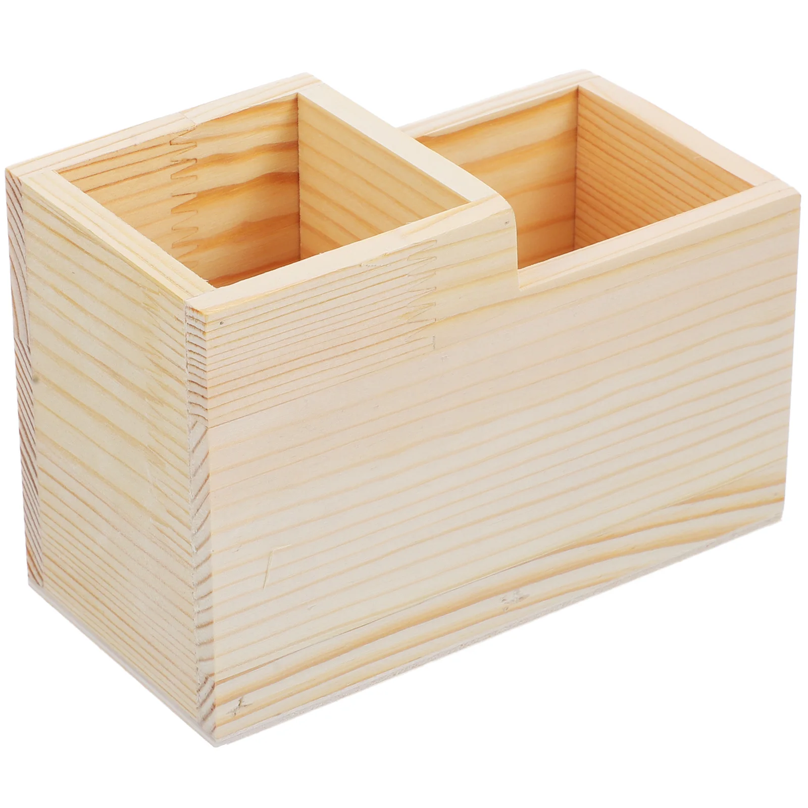 Boîte de rangement de bureau en bois, organisateur d'outils pour ongles en bois naturel, étui de maquillage multifonctionnel, support de manucure, organisateur de bureau