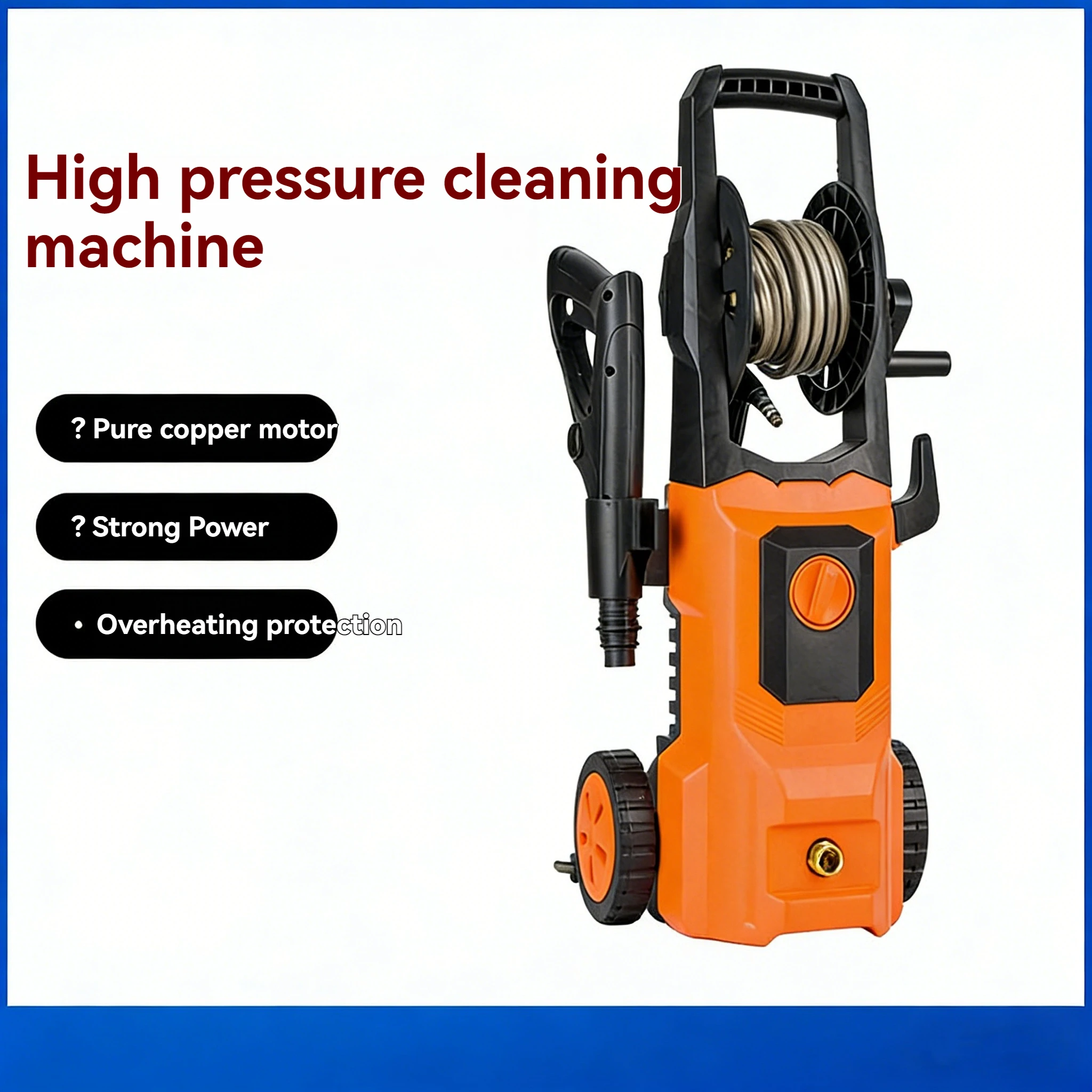 

Мойка для автомобилей, портативная чистящая машина, бытовой водоструйный пистолет высокого давления 220В, мощная чистящая машина