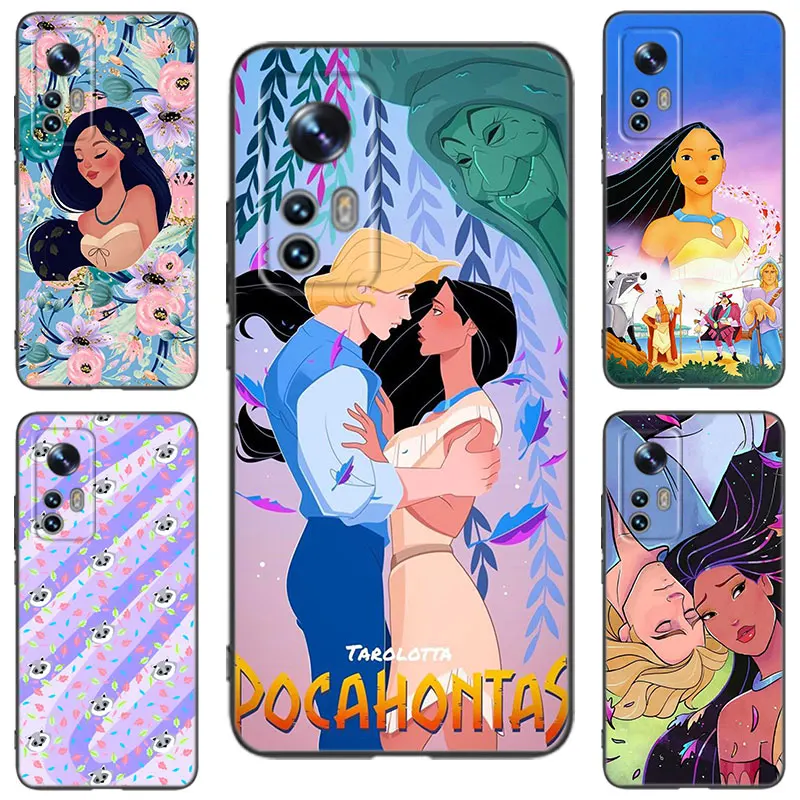 Disney Pocahontas Black Silicone Phone Case For Xiaomi 9T 10T 11T 12 12S 13T 14 Pro 9 SE 11 Lite 12T 12X A1 A2 A3