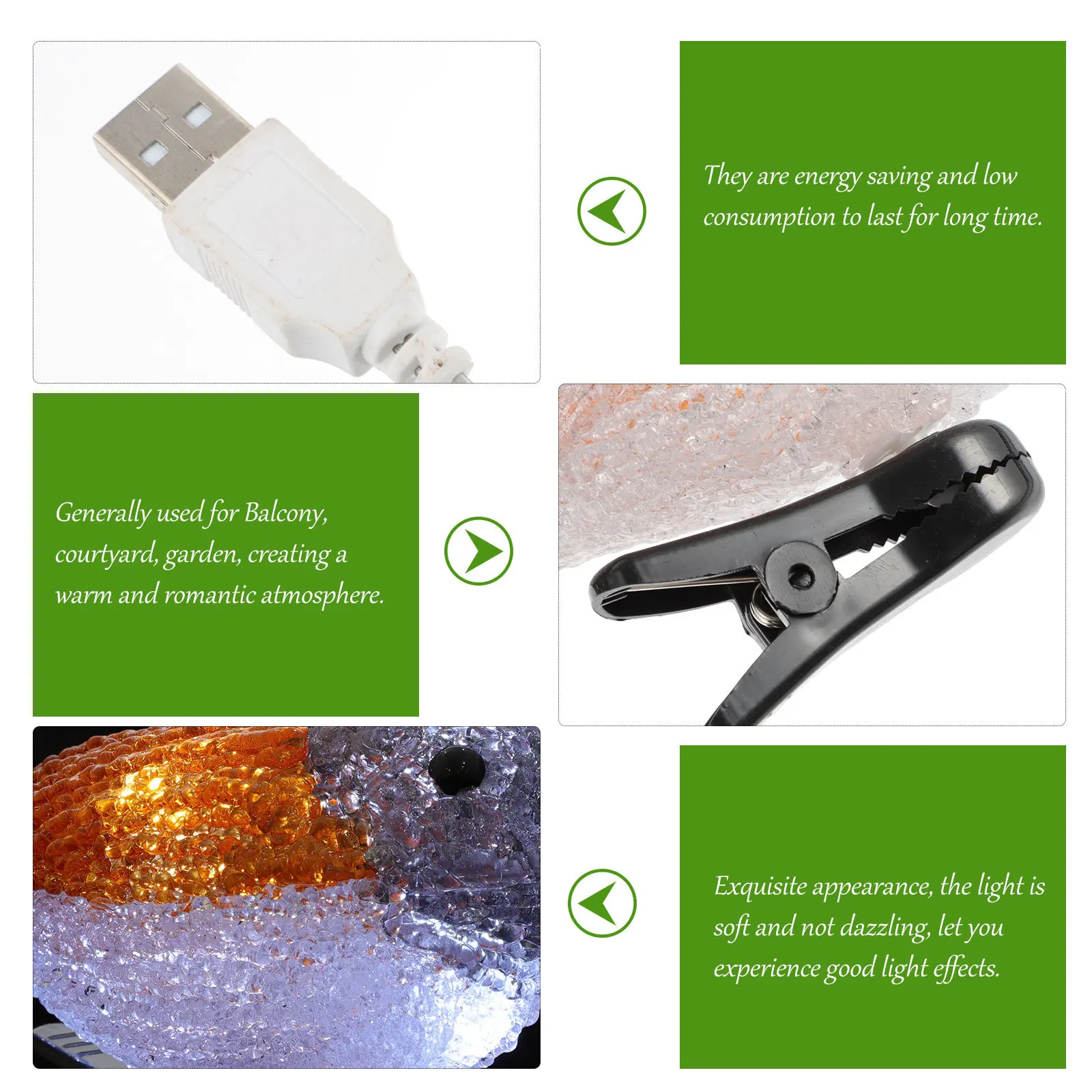 

Robin Bird Designed LED String Light Solar Photoelectric Outdoor Energy Saving Decoration Lamp String for Garden Party Balcony