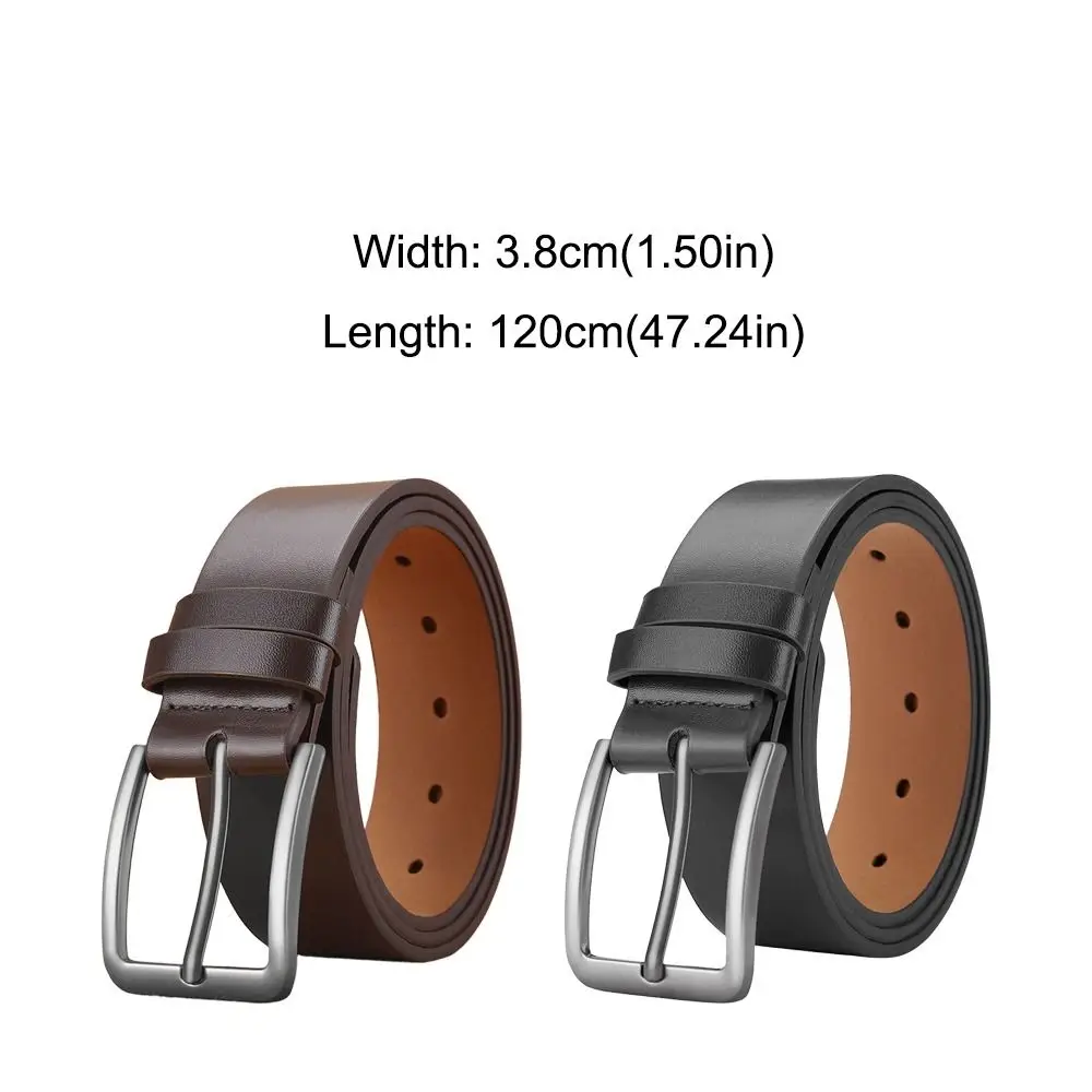 多用途の高級デザイン PU レザーベルトビジネスレトロピンバックルウエストバンドウエストストラップ男性用