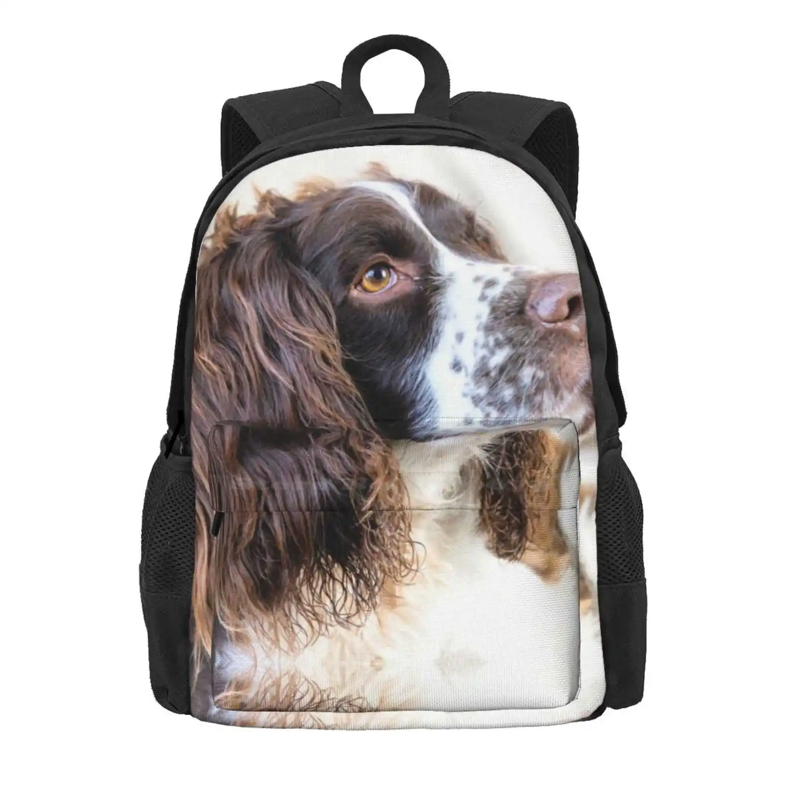 Harvey Hot Sale Schoolbag Backpack Fashion Bags English Springer Spaniel Dog Canine Pet Animal Cute Harvey Jeremy Sage