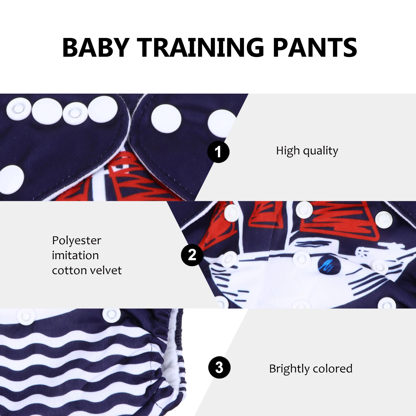 

Breathable Washable Diaper Reusable Diapers Training Breathable Diapers Nappy Learning Pants Washable