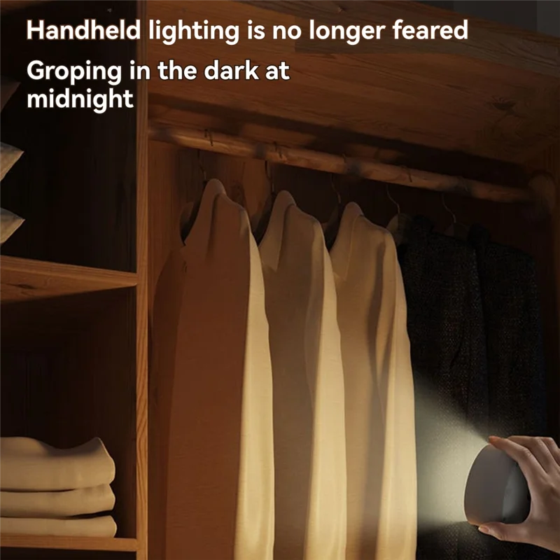 T24C Rechargeable Magnetic LED Wall Light 360° Rotation Touch Remote Control Cabinet Spotlight For Home & Office A