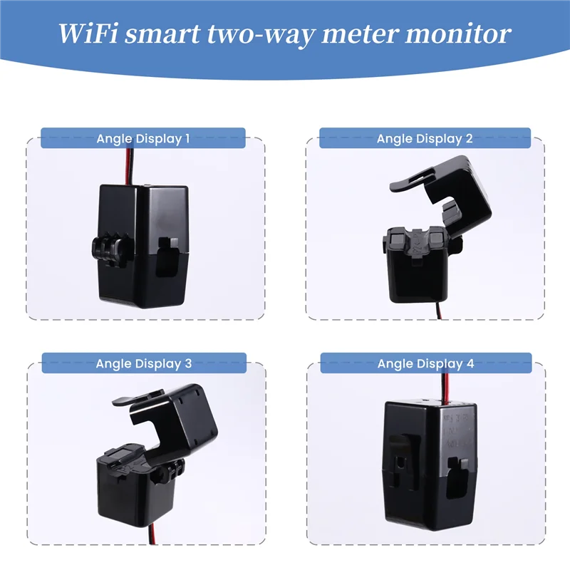GROCE-2 Stuks Tuya Smart Energy Meter Power Productie Verbruik Bidirectionele Power Monitor Ondersteuning APP Controle