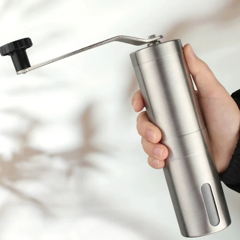 

Manual Coffee Grinder Stainless Steel Manual Conical Burr Coffee Bean Grinder with Hand Crank Adjustable Settings