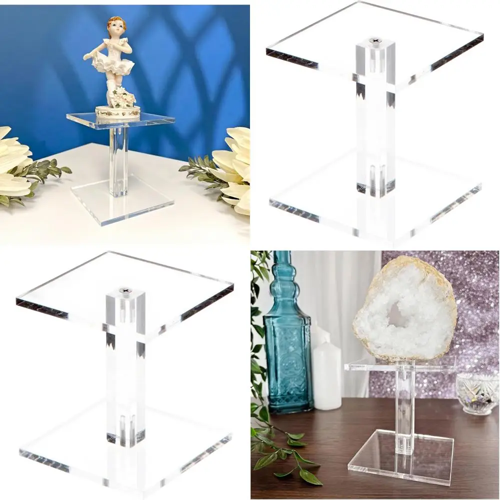 

Acrylic Square Display Stand, 4.5 High x 4 Wide x 4 Deep, 1/4 Thick, 6-Pack