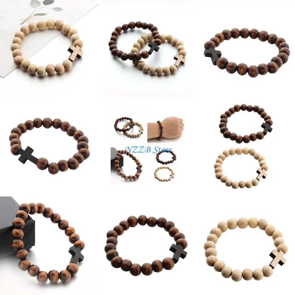 

T21F Christian Bead Bracelet Faith Inspired Jewelry Sustainable Material Allergy Proof