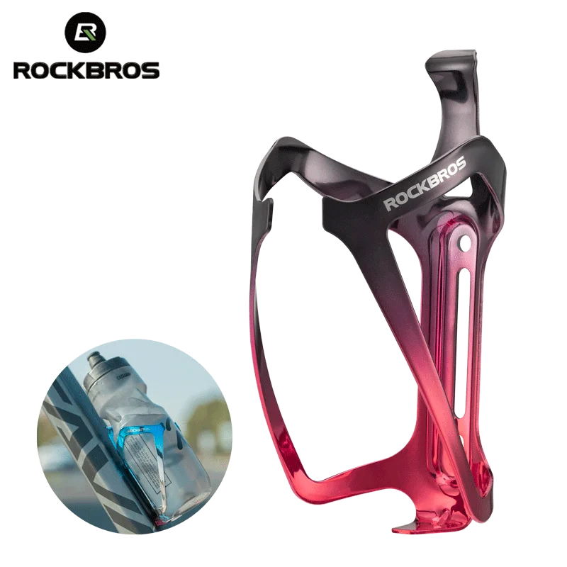 

ROCKBROS велосипедная клетка для бутылки с водой MTB дорожное крепление из алюминиевого сплава с градиентом прочный держатель для бутылки чашка для воды аксессуары для велосипеда