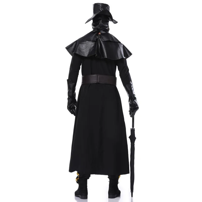 Plague Doctor Costumes Plague Doctor Mask Black Death Witch Cosplay Carnival Halloween Costumes Men Woman Adult Steam Punks Mask