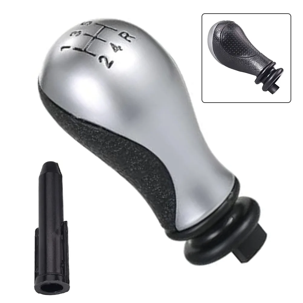 Sliver Abs 10*5*5cm 5 Speed Lever Head Car Gear Shift Knob For C5 01-08 For Xsara Picasso 1999-208 Replacement Car Accessories