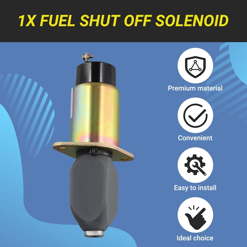 Fuel Shut Off Solenoid SA-4259 1751-12A6U1B1S5 1751-24A6U1B1S5 For Kubota Cummins